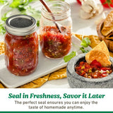 Ball Wide Mouth Half Gal. 64oz Glass Mason Jars with Lids and Bands, 6 Ct-014400681004-LR-362631-4-LR eShop