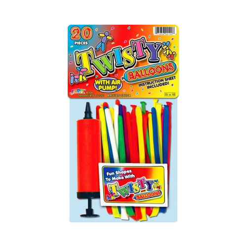 BALLOONS TWISTY W/PUMP 5.5X10-075656001008-LR-163946-1-LR eShop