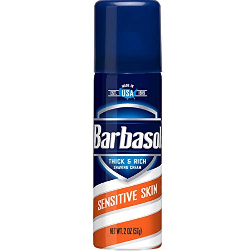 Barbasol Thick & Rich Shaving Cream - Sensitive Skin, 2 oz-051009000256-LR-178381-1-LR eShop