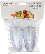 barY3 Disposable Clear Mini Cups - 2 oz, 10 count-819507014706-LR-344957-1-LR eShop
