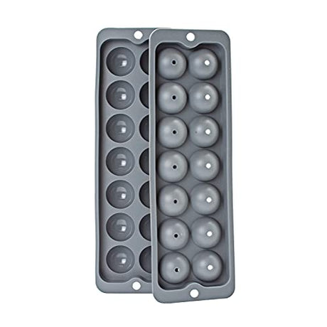 barY3 Gray Silicone Ice Tray, 14 cubes - Small Spheres-810027746832-LR-344976-2-LR eShop