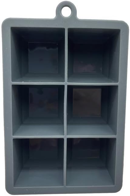 barY3 Gray Silicone Ice Tray, 6 cubes - Large Cubes-810027746849-LR-344977-2-LR eShop