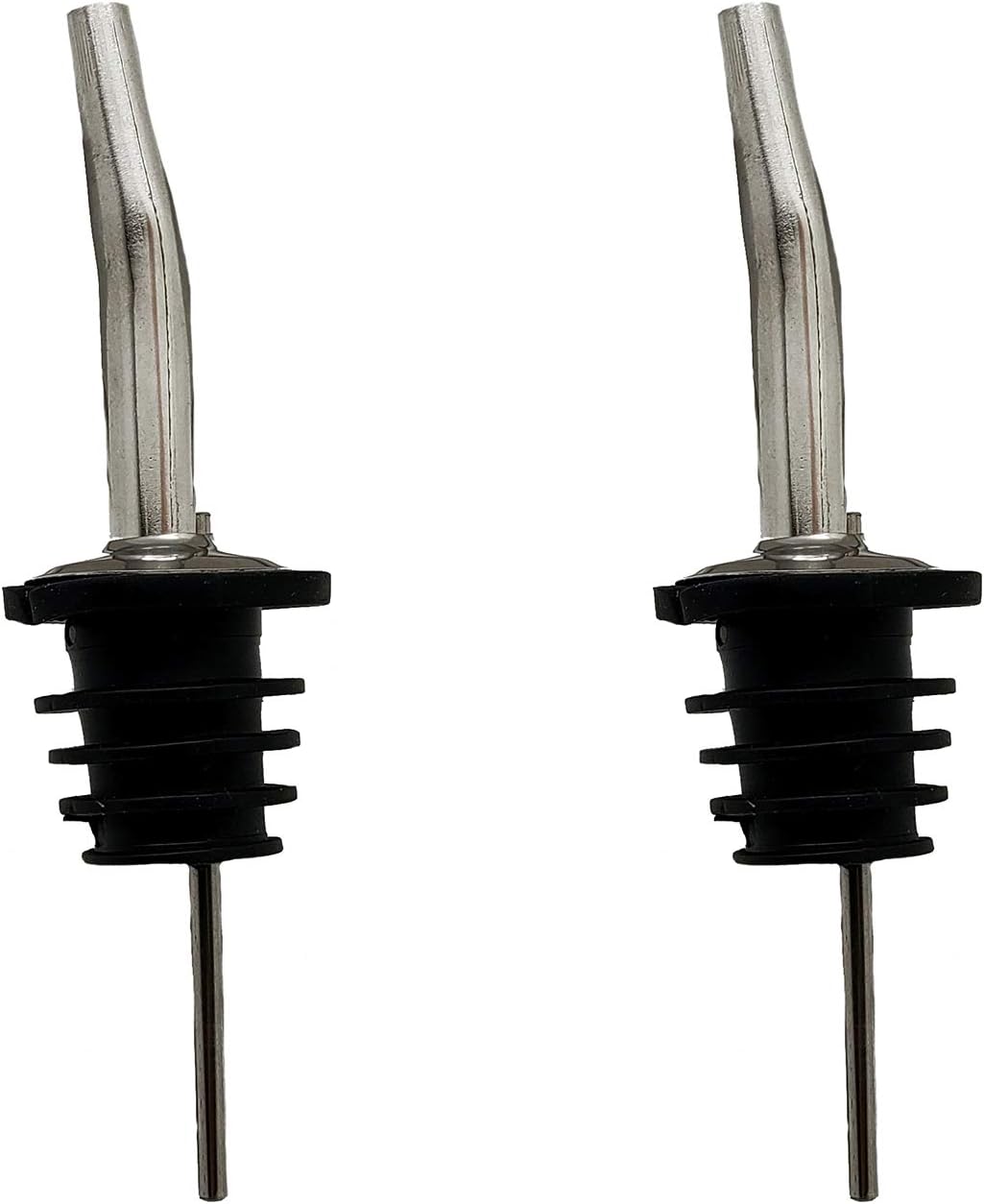 barY3 Stainless Steel Liquor Pourer - Black and Silver, 2 count-819507013754-LR-345320-2-LR eShop