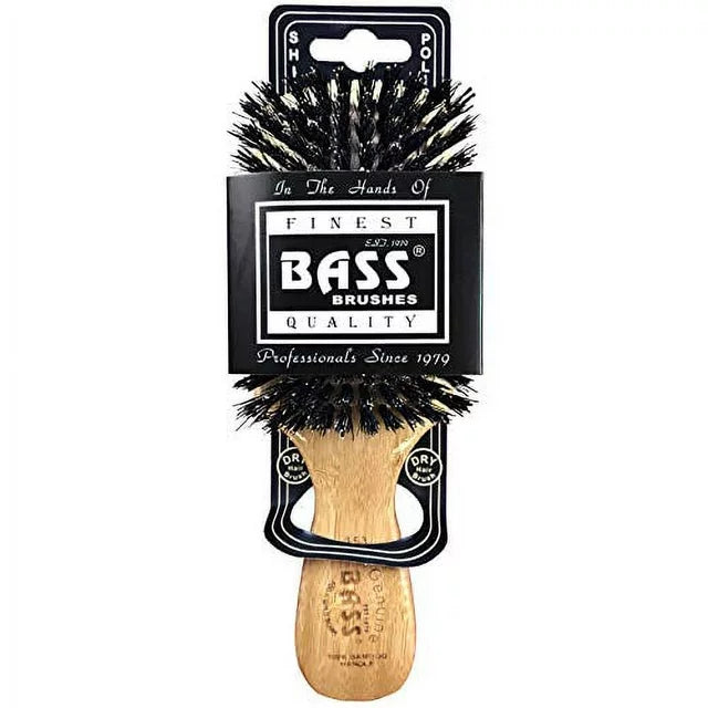 BASS Brushes Men's Wave Brush with Natural Boar Bristles And Premium Bamboo Handle - Firm Wave Style-736473100045-LR-346030-1-LR eShop