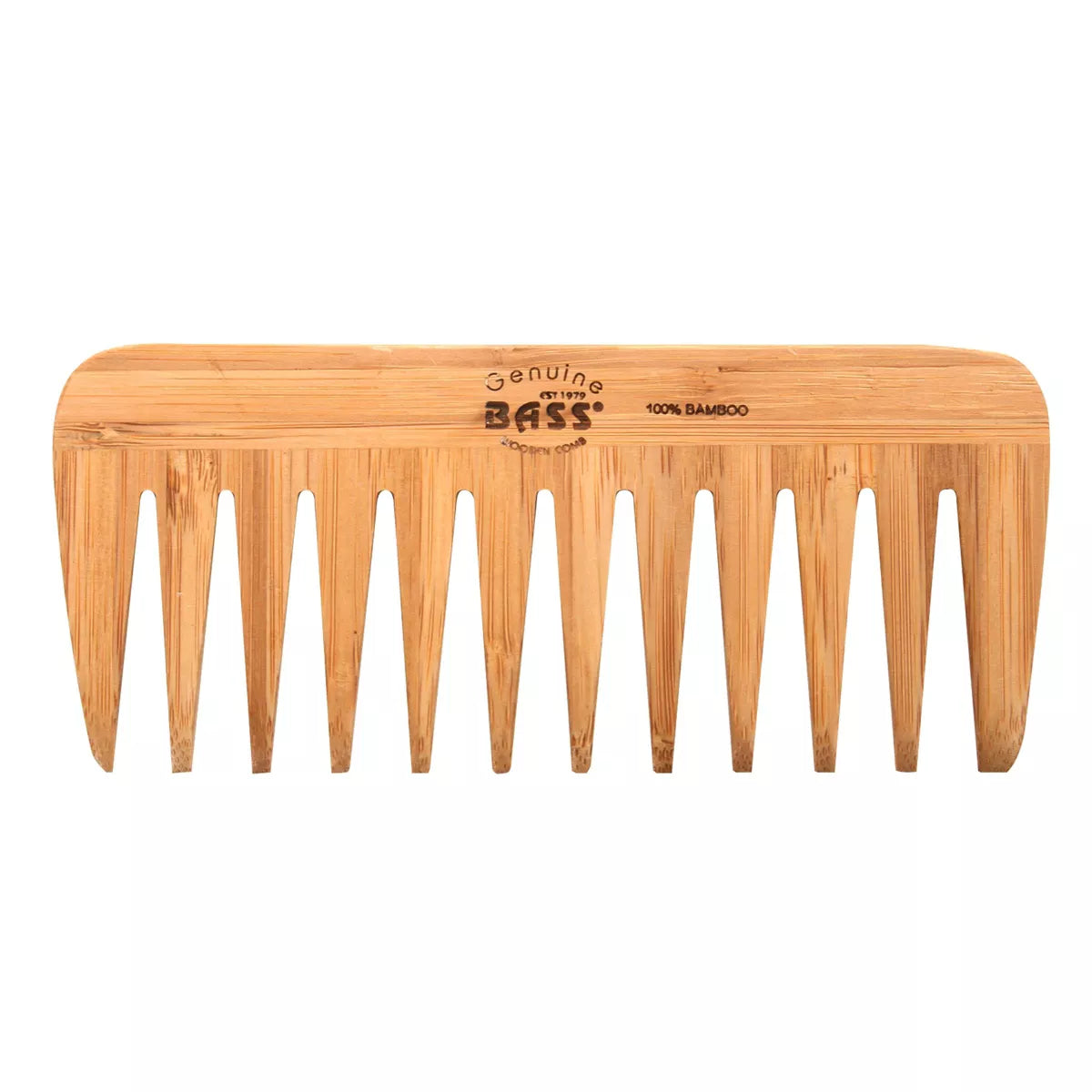 BASS Brushes Premium Bamboo Grooming Comb - Wide Tooth Style-736473100656-LR-346033-3-LR eShop