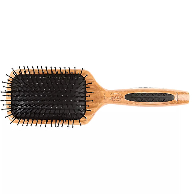 BASS Brushes Style & Detangle Hair Brush With Premium Bamboo Handle - Large Paddle with Nylon Pins-736473105309-LR-319796-1-LR eShop