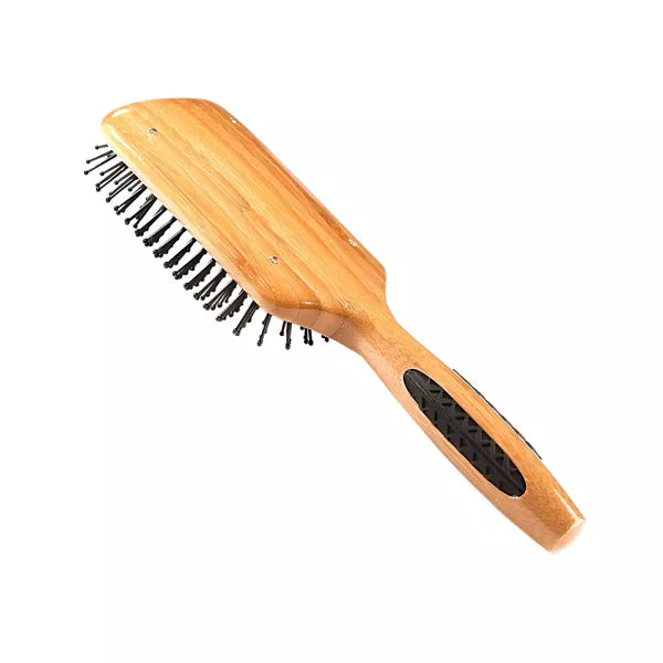 BASS Brushes Style & Detangle Hair Brush With Premium Bamboo Handle - Large Paddle with Nylon Pins-736473105309-LR-319796-4-LR eShop