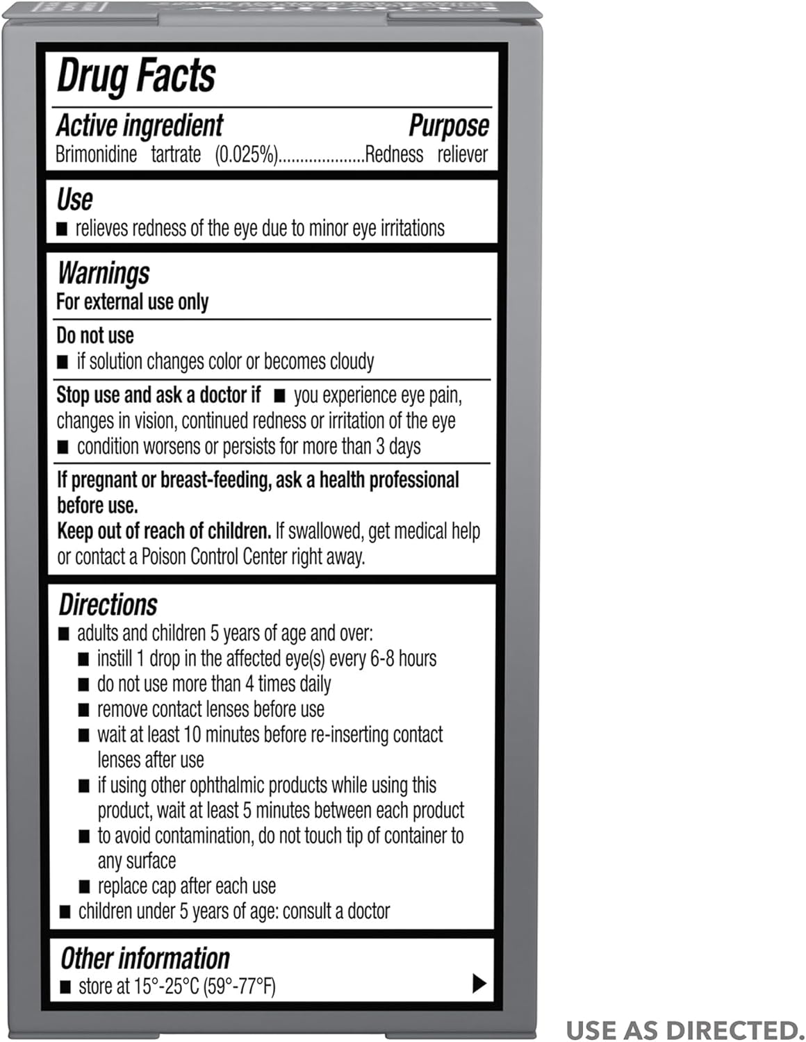 BAUSCH + LOMB LUMIFY Redness Reliever Eye Drops, 0.25 oz-310119537503-LR-336188-8-LR eShop