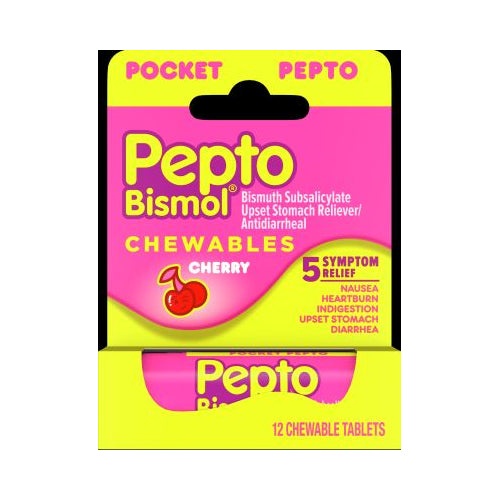 PEPTO TO GO TABLETS 12 CT