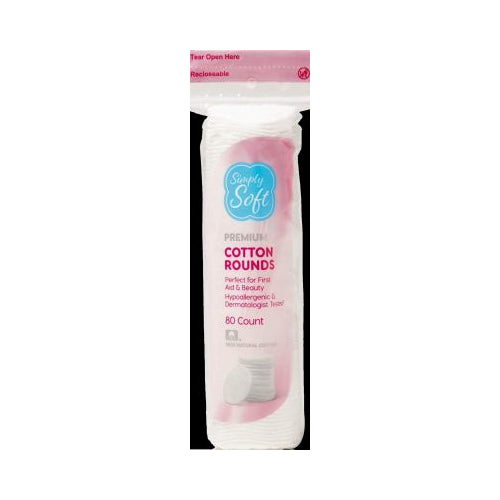 SS COTTON RND EXFOLIATING 80CT