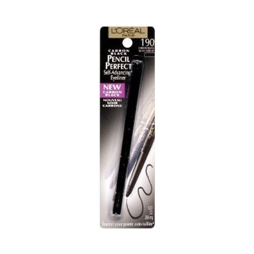 L'Oreal Paris Pencil Perfect Self-Advancing Eyeliner, Carbon Black, 0.01 oz.