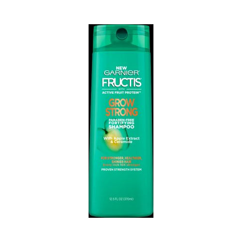 Garnier Fructis Grow Strong Shampoo, For Stronger, Healthier, Shinier Hair, 12.5 fl. oz.