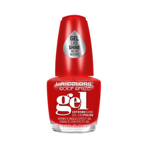 L.A. Colors Color Craze Extreme Shine Gel Nail Polish - Fierce, 0.44 fl oz