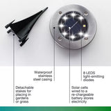 Bell + Howell LED Solar Powered Disk Lights, 4 count-080313020162-LR-340926-4-LR eShop
