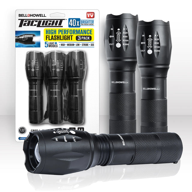 Bell + Howell TacLight High Performance Flashlight, 3 count-080313070006-LR-340931-1-LR eShop