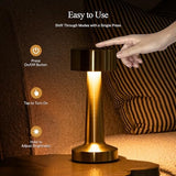 Bell + Howell The Chelsea Gold Modern LED Table Lamp - Gold-080313029028-LR-357277-3-LR eShop