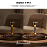 Bell + Howell The Chelsea Gold Modern LED Table Lamp - Gold-080313029028-LR-357277-6-LR eShop