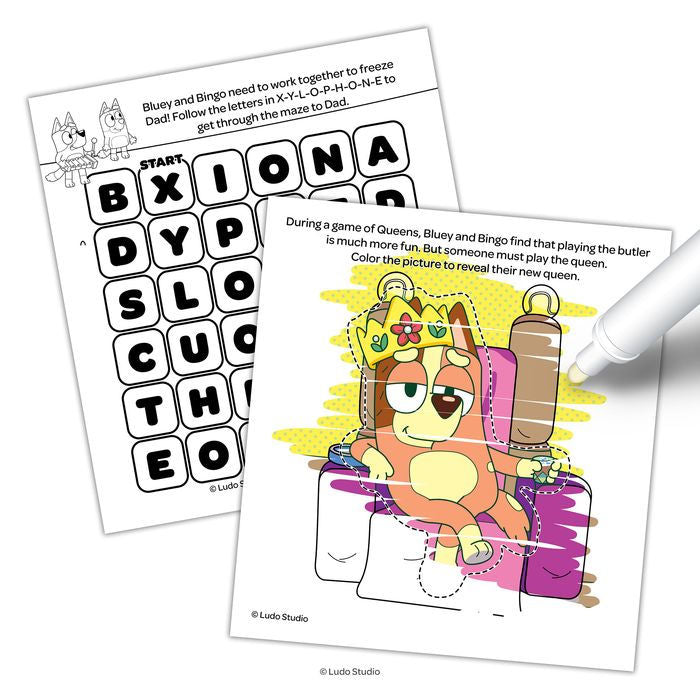 Bendon Imagine Ink Magic Ink Coloring Book - Bluey-9781690245254-LR-358035-2-LR eShop