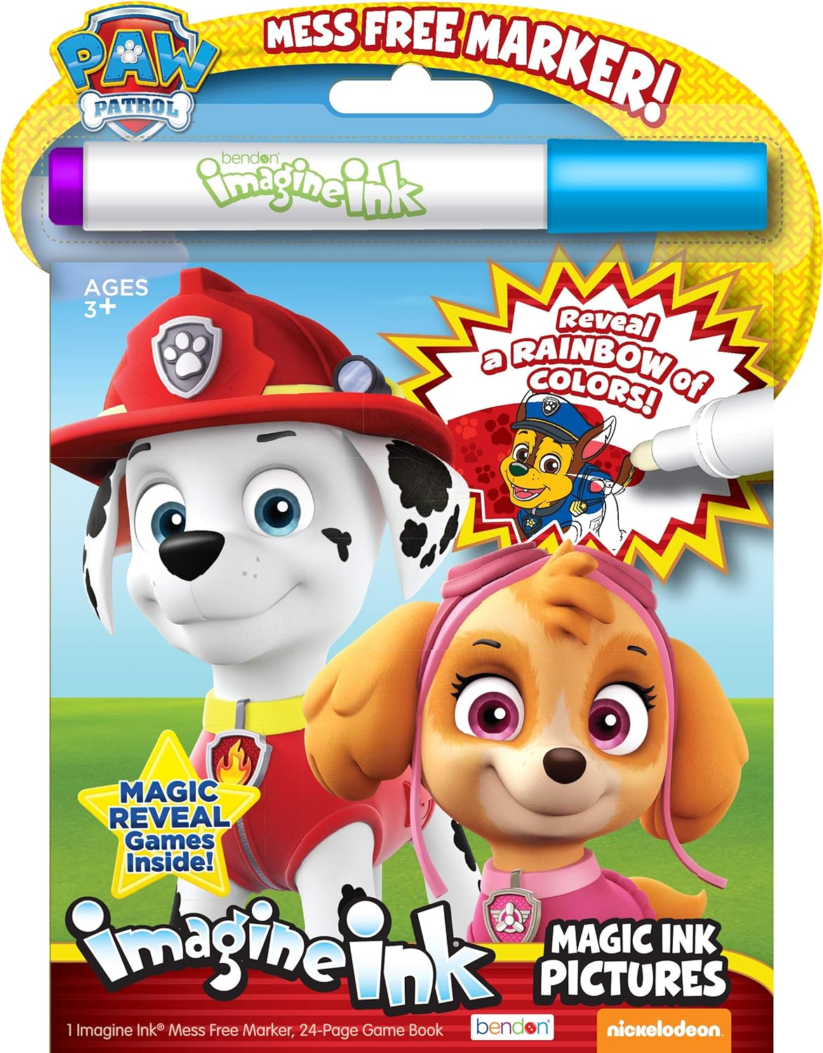 Bendon Imagine Ink Magic Ink Coloring Book - Paw Patrol-805219387092-LR-329555-1-LR eShop