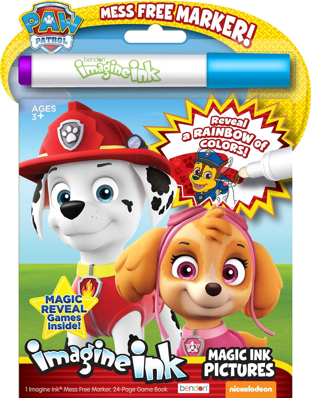 Bendon Imagine Ink Magic Ink Coloring Book - Paw Patrol-805219387092-LR-329555-1-LR eShop