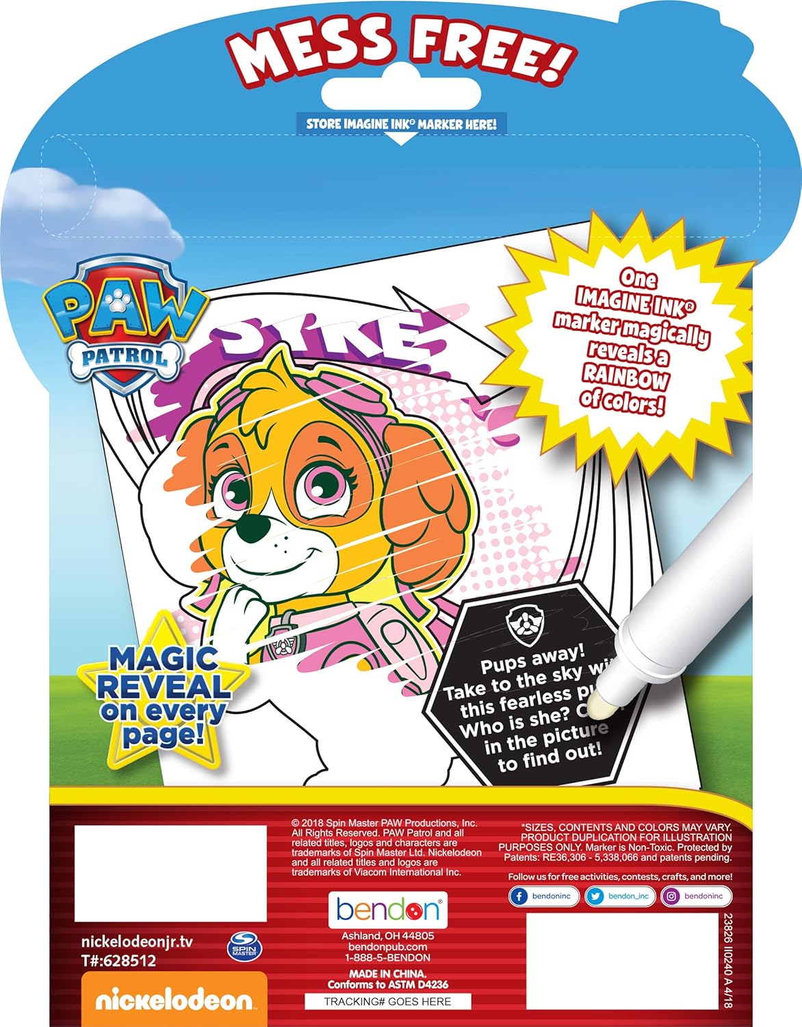 Bendon Imagine Ink Magic Ink Coloring Book - Paw Patrol-805219387092-LR-329555-4-LR eShop