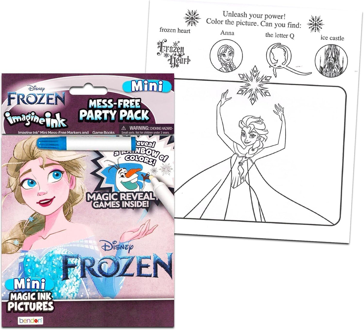 Bendon Imagine Ink Magic Ink Girls Coloring Book - Assorted-805219615454-LR-358034-2-LR eShop