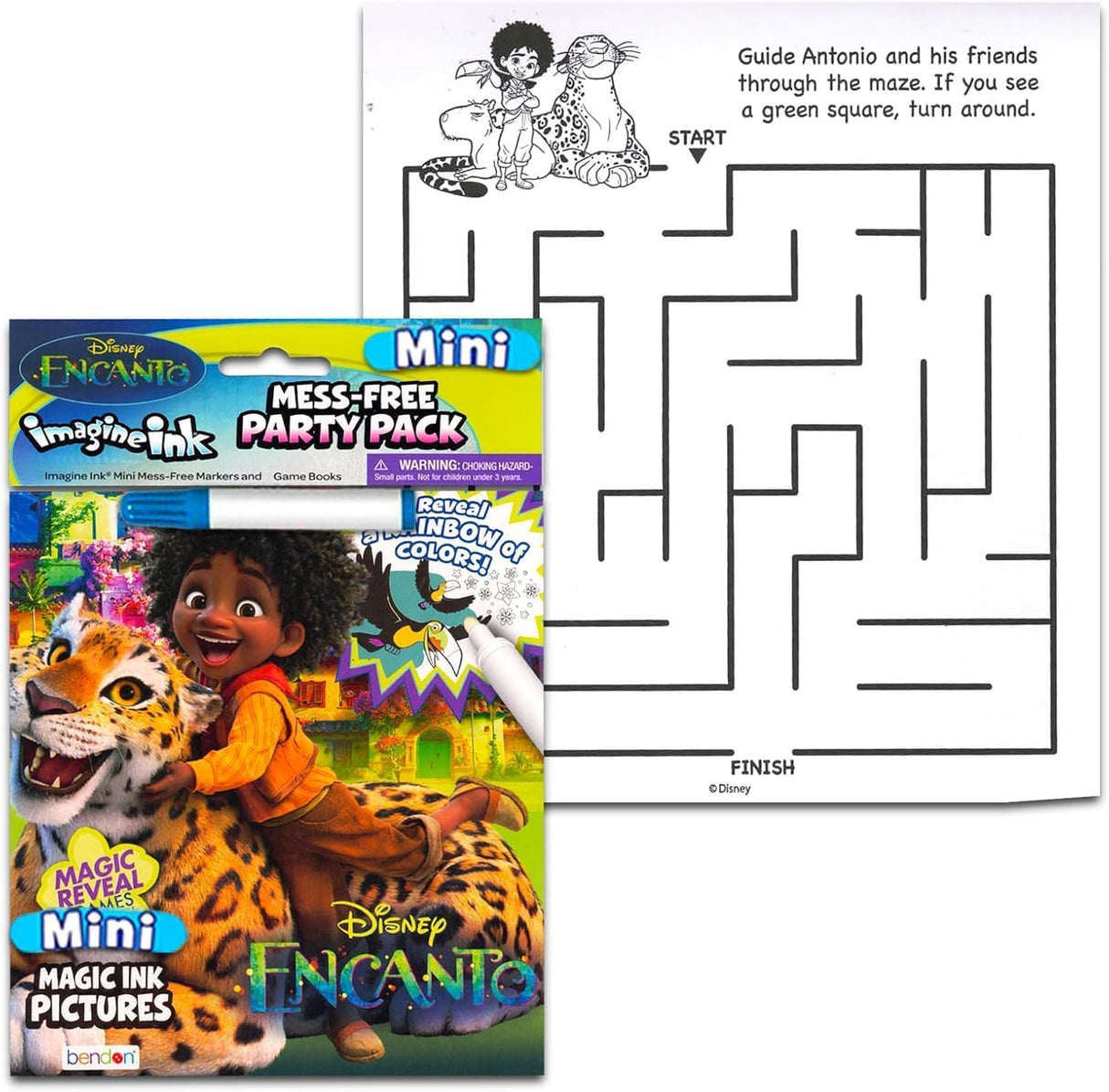 Bendon Imagine Ink Magic Ink Girls Coloring Book - Assorted-805219615454-LR-358034-3-LR eShop