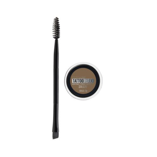 Maybelline Tattoo Studio Brow Pomade, Soft Brown, 0.106 oz