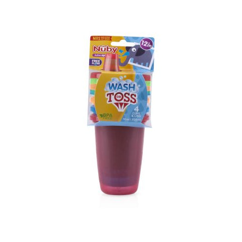 WASH OR TOSS CUPS 10OZ 4CT