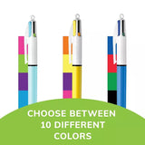 BiC 4 Color Retractable Ballpoint Pen - Assorted Ink, 3 Count-070330533370-LR-340225-2-LR eShop