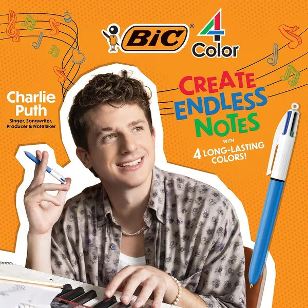 BiC 4 Color Retractable Ballpoint Pen - Assorted Ink, 3 Count-070330533370-LR-340225-3-LR eShop