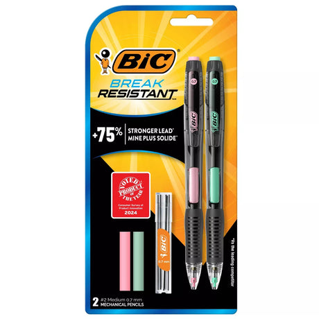 BiC Break Resistant Mechanical Pencil, 2 count-070330377103-LR-349273-1-LR eShop