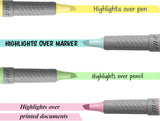 BiC Brite Liner Grip Pocket Highlighter - Assorted Pastels, 6 count-070330364110-LR-336912-2-LR eShop