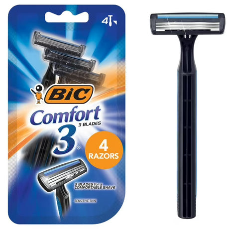 BiC Comfort 3 Men's Disposable Razors, 4 count-070330711952-LR-171296-1-LR eShop