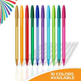 BiC Cristal Color Cues Ballpoint Pen - Assorted, 10 count-070330376809-LR-349267-2-LR eShop
