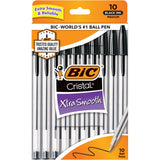 BiC Cristal Xtra Smooth Ballpoint Pen - Black, 10 count-070330682719-LR-41624-1-LR eShop