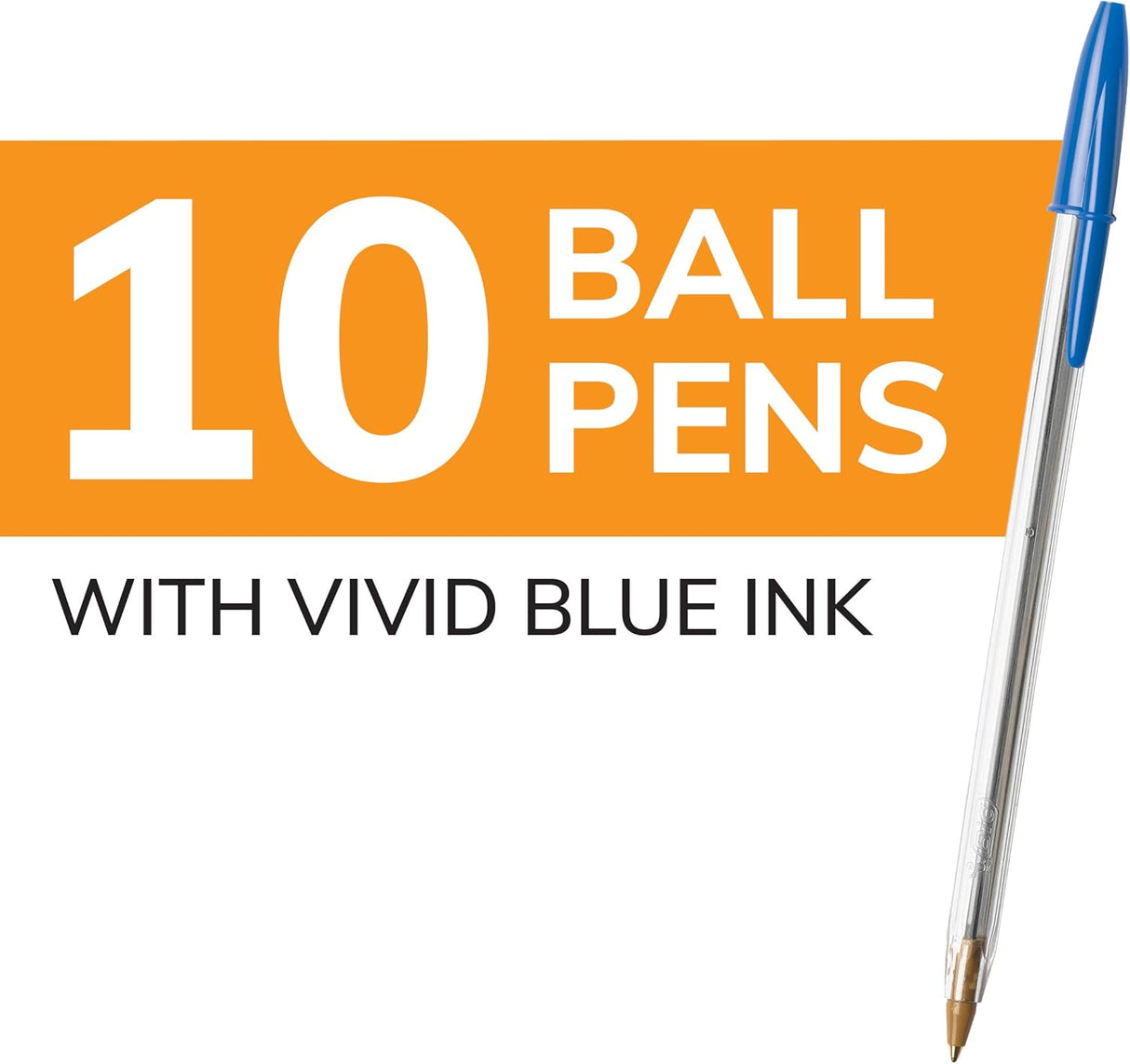 BiC Cristal Xtra Smooth Ballpoint Pen - Blue, 10 count-070330682726-LR-27219-3-LR eShop