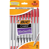BiC Cristal Xtra Smooth Ballpoint Pen - Red, 10 count-070330913547-LR-109063-1-LR eShop