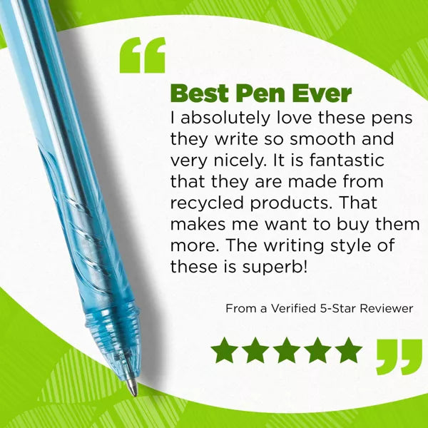 BiC ECO-lutions Retractable Ballpoint Pens - Black, 4 count-070330536869-LR-346411-7-LR eShop