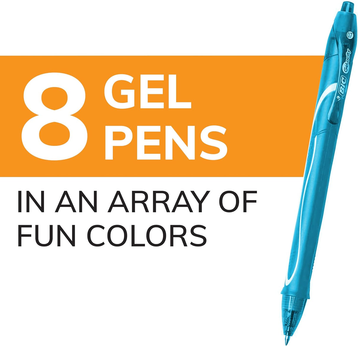 BiC Ge-locity Quick Dry Retractable Pens - Assorted, 8 count-070330355651-LR-340224-5-LR eShop