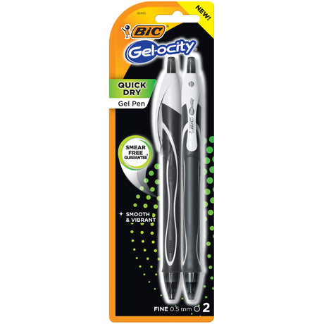 BiC Gel-ocity Retractable Pen - Black, 2 count-070330364455-LR-336906-1-LR eShop