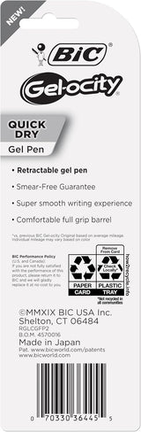 BiC Gel-ocity Retractable Pen - Black, 2 count-070330364455-LR-336906-4-LR eShop