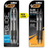 BiC Glide Retractable Ballpoint Pen - Black, 2 pack-070330186279-LR-218775-3-LR eShop