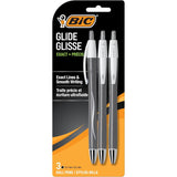 BiC Glide Retractable Ballpoint Pen - Black, 3 pack-070330196551-LR-306977-1-LR eShop