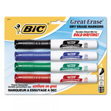 BiC Great Erase Grip Chisel Tip Dry Erase Marker - Assorted, 4 count-070330323315-LR-206706-1-LR eShop