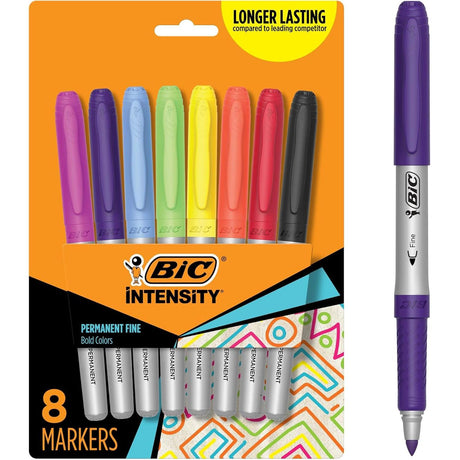 BiC Intensity Fine Point Permanent Markers - Assorted, 8 count-070330326163-LR-179755-1-LR eShop