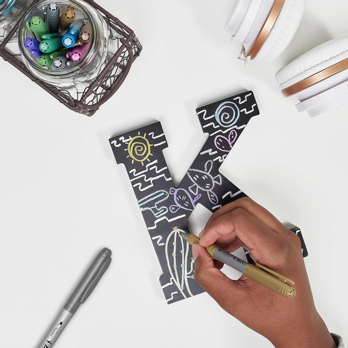 BiC Intensity Fine Point Permanent Markers - Assorted Metallics, 8 count-070330348578-LR-349274-7-LR eShop