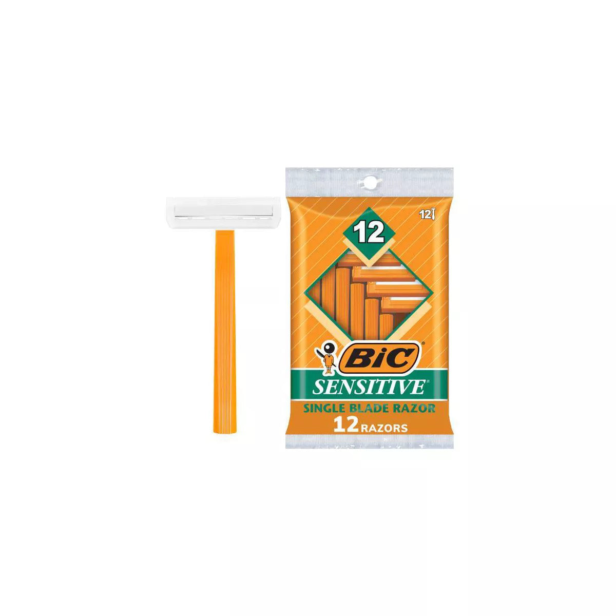 BiC Sensitive Men's Disposable Razors, 12 count-070330708419-LR-129626-4-LR eShop