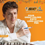 BiC Shine 4 Color Retractable Ballpoint Pen, 3 count-070330381001-LR-354332-6-LR eShop