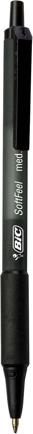 BiC Soft Feel Retractable Ballpoint Pens - Black, 5 count-070330177154-LR-349269-2-LR eShop